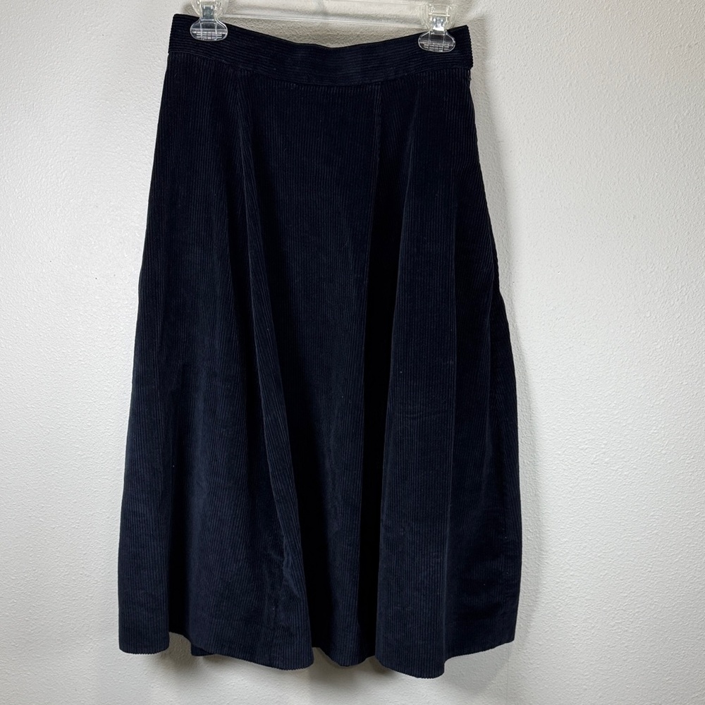 COS blue‎ Corduroy A-Line Midi Skirt